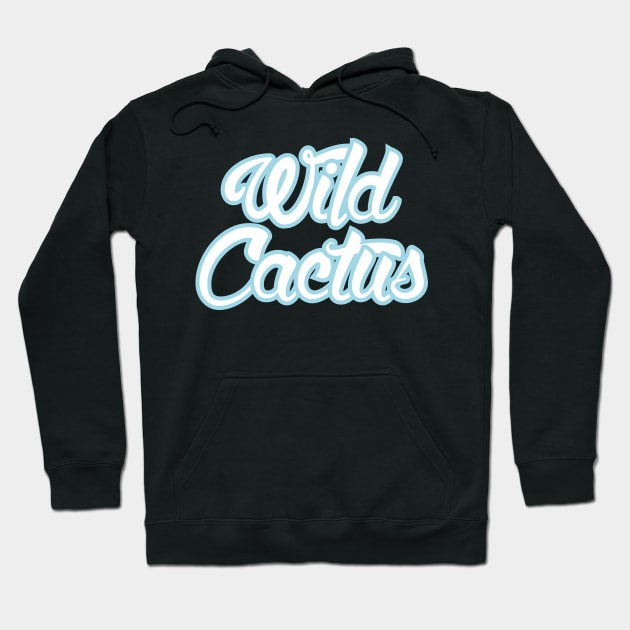 Wild Cactus white logo Hoodie by WildCactus